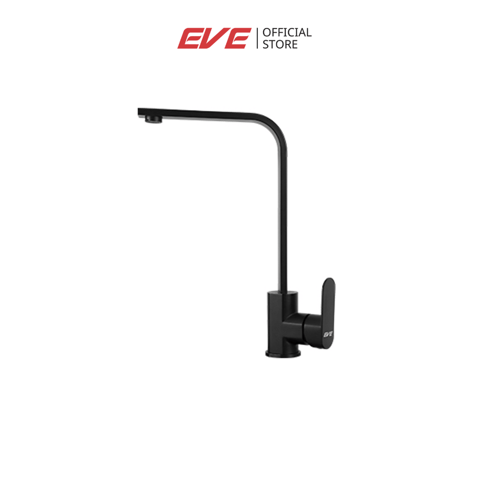 ก๊อกซิงค์สำหรับอ่างล้างจาน EVE DOVER BLACK สเตนเลส สีดำ